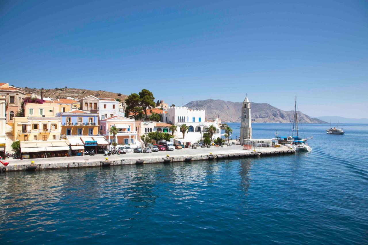 Cozy Apartments In Symi Center Kültér fotó